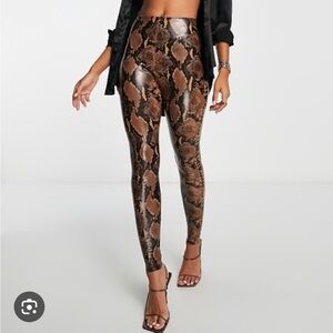 Commando snake skin leggings